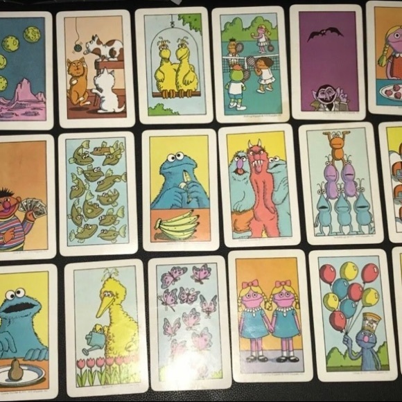 Vintage Sesame. Street Number Flash Cards - Picture 3 of 3